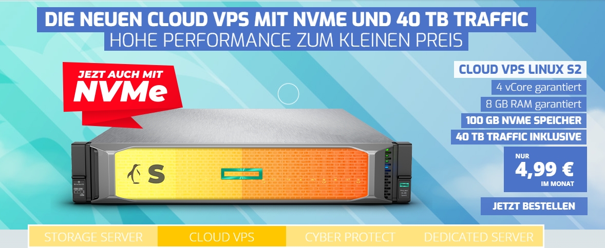 Webtropia Cloud VPS Angebot